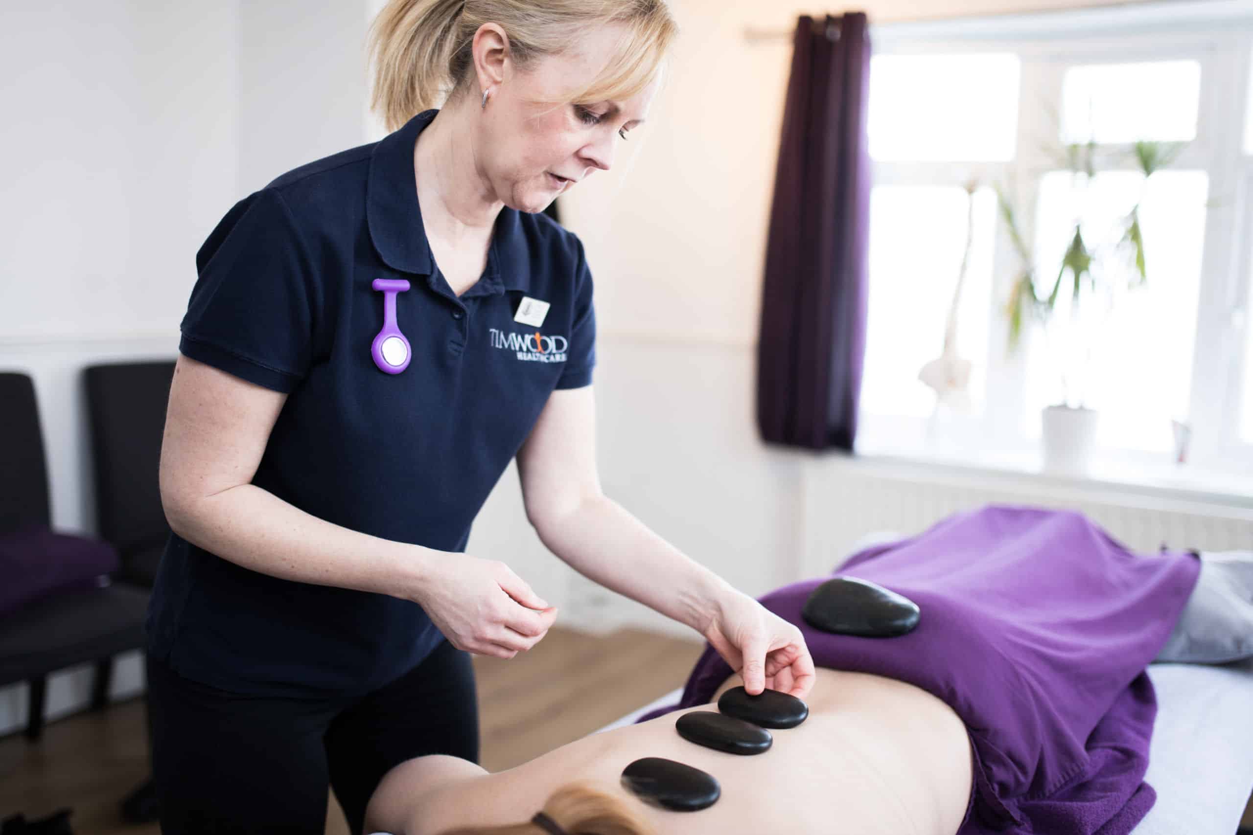 Massage therapy treatment at Tim Wood Healthcare in Rainham